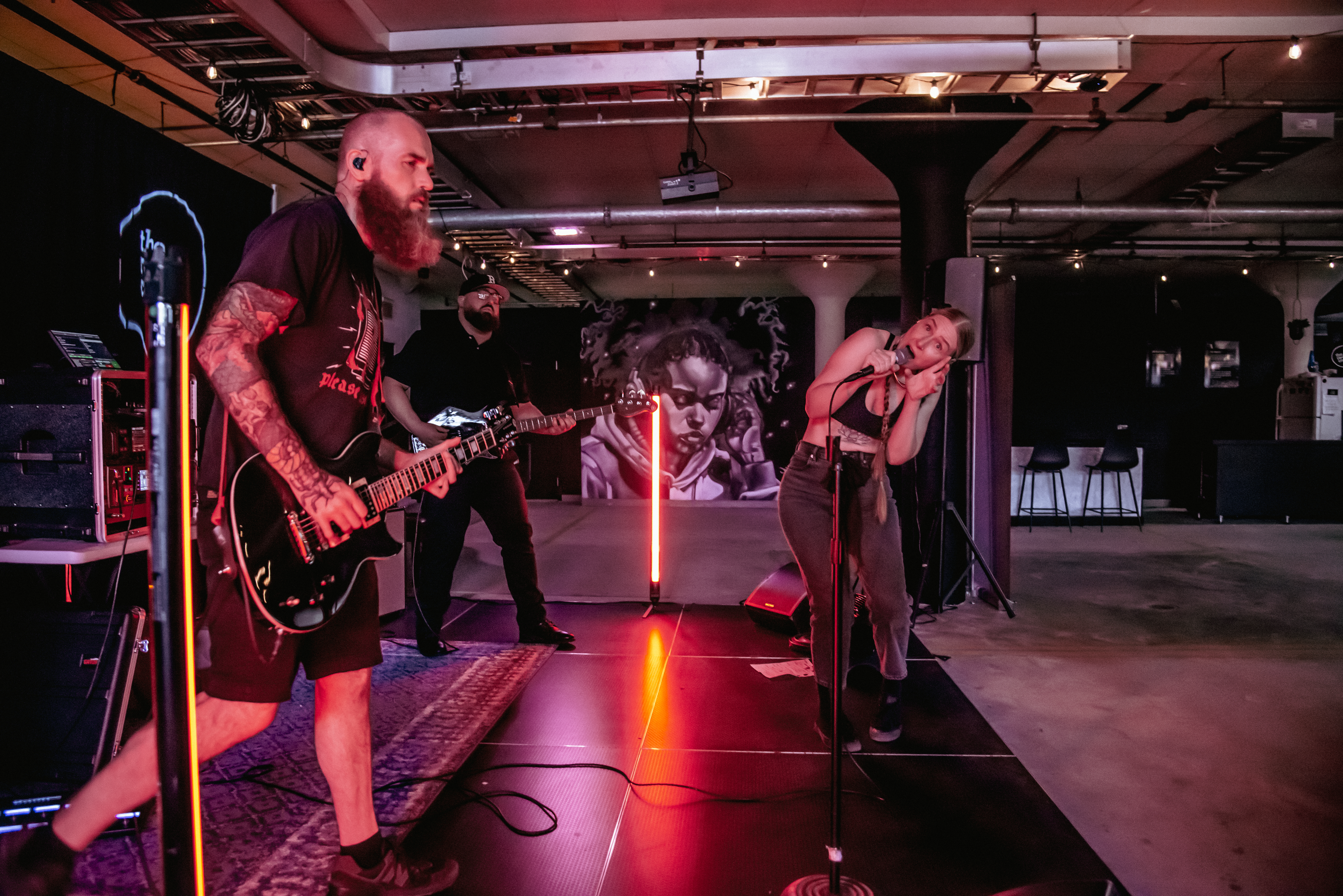 Neponset Monastery performing on stage at 55 Morrissey in Dorchester, Boston, The Record Co.