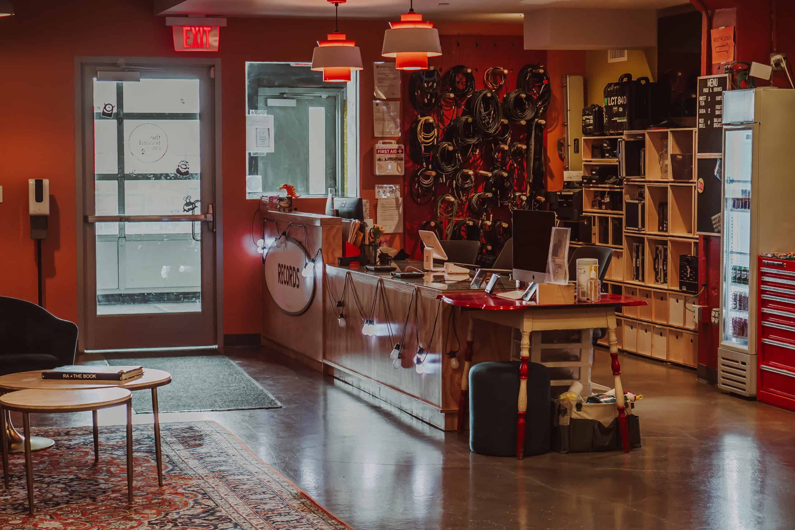 Professional recording studio at The Record Co., 960 Massachusetts Avenue in Boston